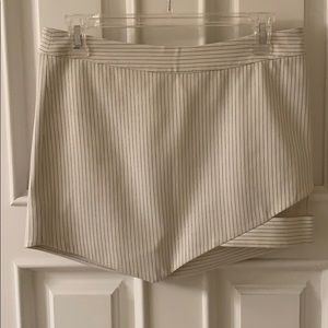 Striped designer mini skirt